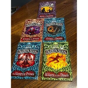 Darren Shan Cirque Du Freak Book Lot of 5 The Saga of Darren Shan Paperbacks
